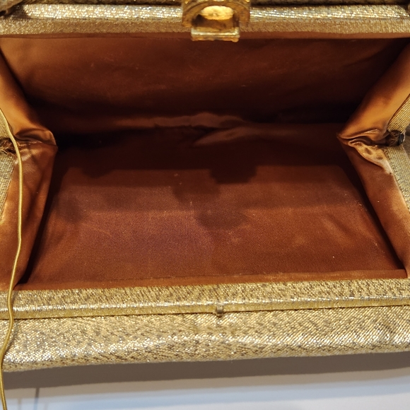 Vintage Gold Evening Handbag - Picture 3 of 9